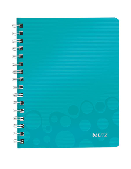 LZ46410051-6,Caiet birou spira a5 aritmetica turcoaz coperta pp wow Leitz - Set 6