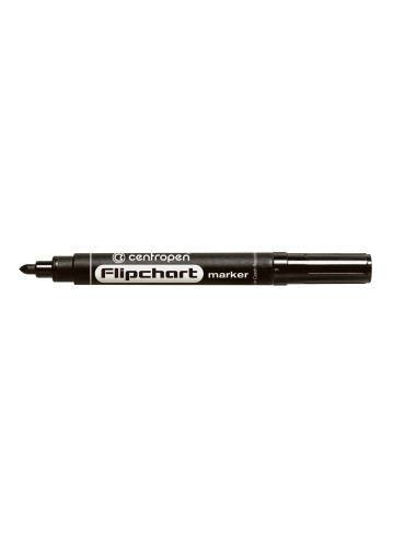 CE855001-10,Marker flipchart negru 2.5mm 8550 Centropen - Set 10