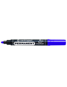 CE856602-10,Marker permanent albastru varf rotund 2.5mm 8566 Centropen - Set 10