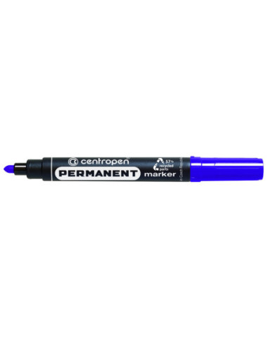 CE856602-10,Marker permanent albastru varf rotund 2.5mm 8566 Centropen - Set 10