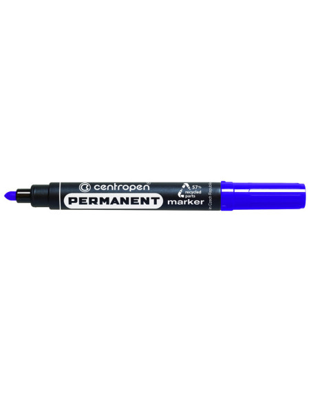 CE856602-10,Marker permanent albastru varf rotund 2.5mm 8566 Centropen - Set 10