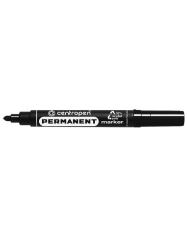 CE856601-10,Marker permanent negru varf rotund 2.5mm 8566 Centropen - Set 10
