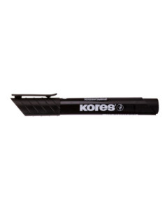 KO20930-12,Marker permanent negru varf rotund 3mm Kores - Set 12