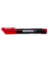 KO20937-12,Marker permanent rosu varf rotund 3mm Kores - Set 12