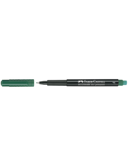 FC151363-10,Marker permanent verde f multimark Faber-castell - Set 10