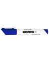 KO20833-12,Marker whiteboard albastru 3mm Kores - Set 12