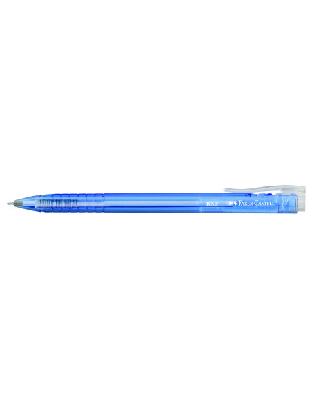 FC545351-10,Roller 0.5mm semi-gel cu mecanism albastru rx5 Faber-castell - Set 10