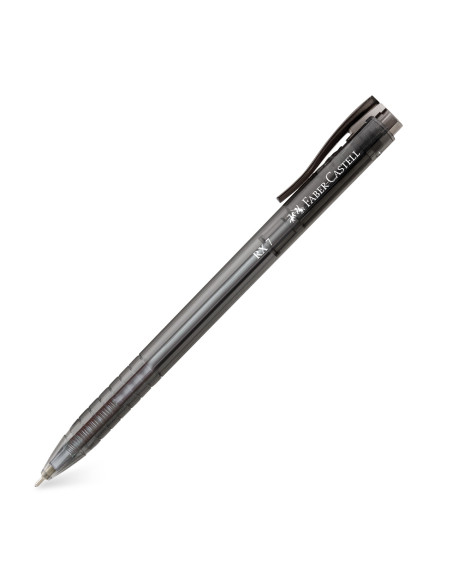 FC545499-10,Roller 0.7mm semi-gel cu mecanism negru rx7 Faber-castell - Set 10
