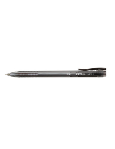 FC545499-10,Roller 0.7mm semi-gel cu mecanism negru rx7 Faber-castell - Set 10