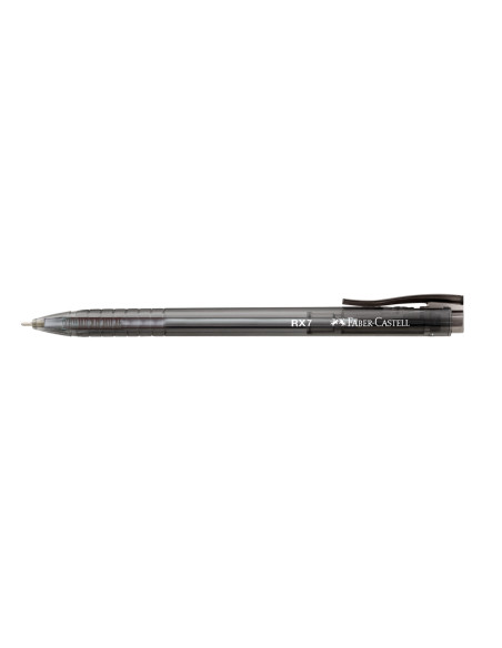 FC545499-10,Roller 0.7mm semi-gel cu mecanism negru rx7 Faber-castell - Set 10