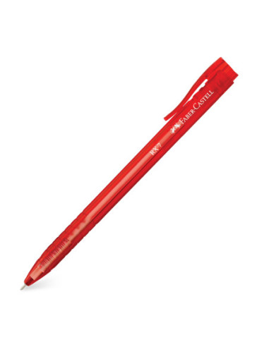 FC545421-10,Roller 0.7mm semi-gel cu mecanism rosu rx7 Faber-castell - Set 10