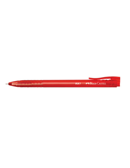 FC545421-10,Roller 0.7mm semi-gel cu mecanism rosu rx7 Faber-castell - Set 10