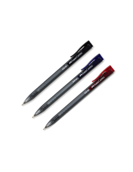 FC545551-10,Roller 1.0mm semi-gel cu mecanism albastru rx10 Faber-castell - Set 10