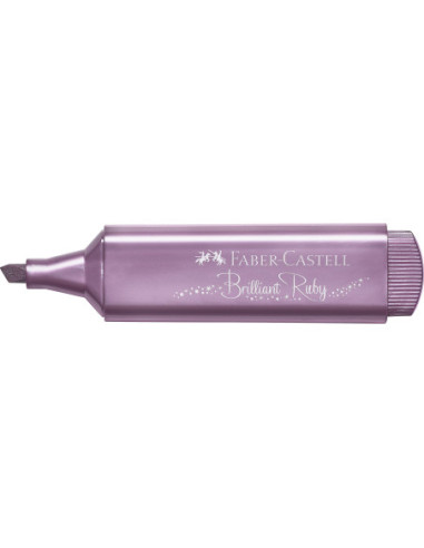FC154691-10,Textmarker rubiniu metalizat 1546 Faber-castell - Set 10