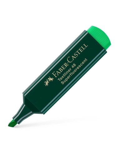 FC154863-10,Textmarker verde 1548 Faber-castell - Set 10
