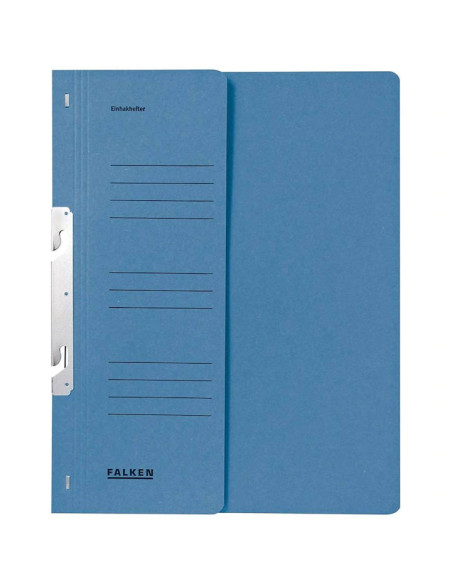 FA80003999F-50,Dosar carton incopciat 1/2 albastru falken/Exacompta - Set 50