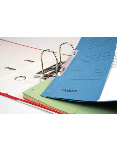 FA80003999F-50,Dosar carton incopciat 1/2 albastru falken/Exacompta - Set 50