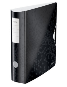 LZ11060095-5,Biblioraft plastifiat 8.2 cm 180grade negru active wow Leitz - Set 5