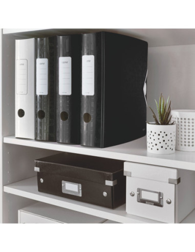 LZ11060095-5,Biblioraft plastifiat 8.2 cm 180grade negru active wow Leitz - Set 5