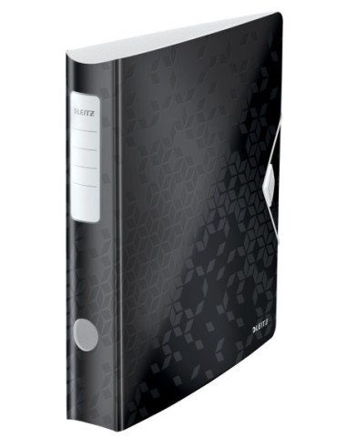 LZ11070095-5,Biblioraft plastifiat 5cm 180grade negru active wow Leitz - Set 5
