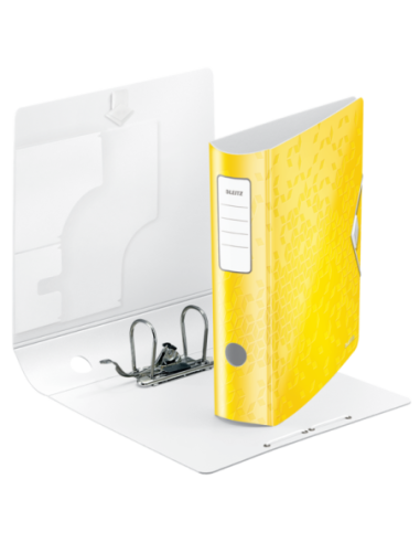 LZ11060016-5,Biblioraft plastifiat 8.2 cm 180grade galben active wow Leitz - Set 5