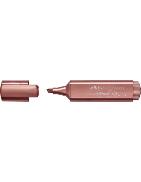 FC154673-10,Textmarker rosu metalizat 1546 Faber-castell - Set 10