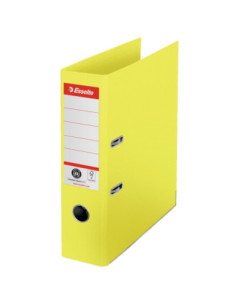 ES627566-10,Biblioraft carton reciclat 7.5cm galben nr1 power fsc Esselte - Set 10