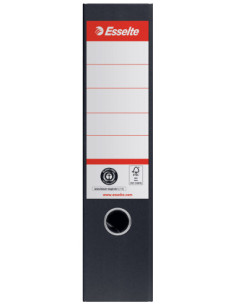 ES627569-10,Biblioraft carton reciclat 7.5cm negru nr1 power fsc Esselte - Set 10 2