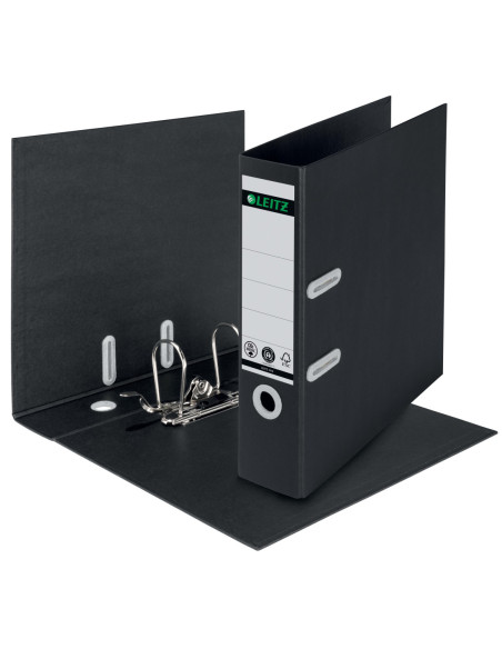 LZ10180095-5,Biblioraft plastifiat 8cm 180grade negru recycle fsc Leitz - Set 5