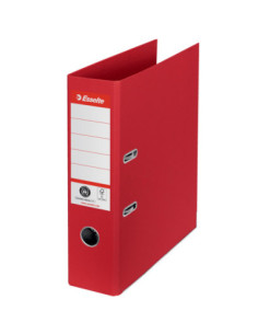 ES627568-10,Biblioraft carton reciclat 7.5cm rosu nr1 power fsc Esselte - Set 10