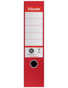 ES627568-10,Biblioraft carton reciclat 7.5cm rosu nr1 power fsc Esselte - Set 10 2