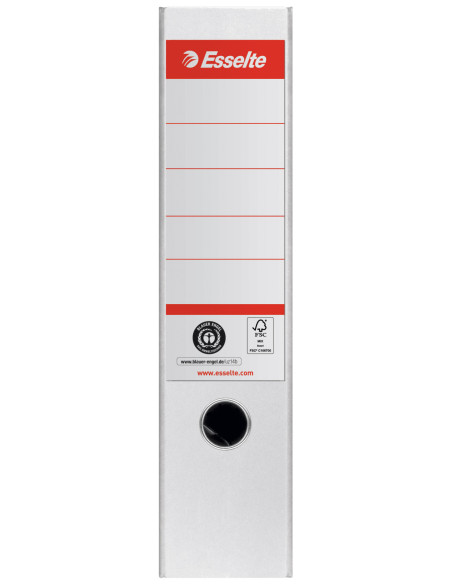 ES627570-10,Biblioraft carton reciclat 7.5cm alb nr1 power fsc Esselte - Set 10