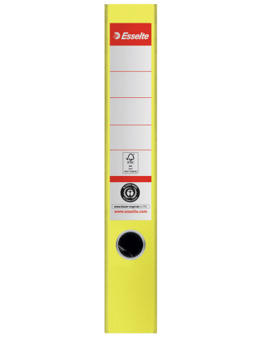 ES627573-10,Biblioraft carton reciclat 5cm galben nr1 power fsc Esselte - Set 10