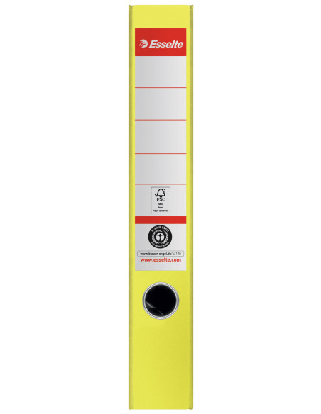 ES627573-10,Biblioraft carton reciclat 5cm galben nr1 power fsc Esselte - Set 10