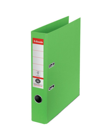 ES627574-10,Biblioraft carton reciclat 5cm verde nr1 power fsc Esselte - Set 10