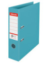 ES626504-10,Biblioraft plastifiat int-ext 7.5 cm albastru colour'breeze nr.1 power Esselte - Set 10