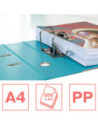 ES626504-10,Biblioraft plastifiat int-ext 7.5 cm albastru colour'breeze nr.1 power Esselte - Set 10