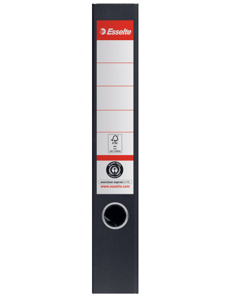 ES627576-10,Biblioraft carton reciclat 5cm negru nr1 power fsc Esselte - Set 10