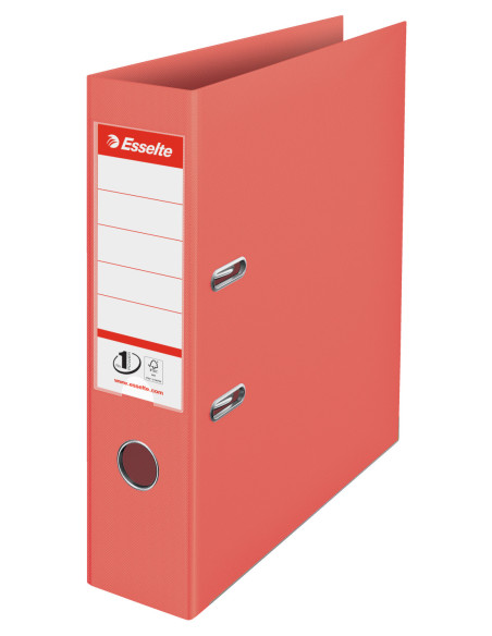 ES628431-10,Biblioraft plastifiat int-ext 7.5 cm corai nr1 power colour'breeze fsc Esselte - Set 10
