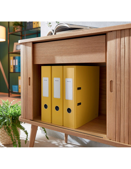 LZ10610019-5,Biblioraft plastifiat 8cm 180grade galben chihlimbar cosy Leitz - Set 5