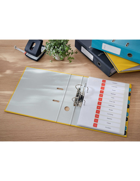 LZ10610019-5,Biblioraft plastifiat 8cm 180grade galben chihlimbar cosy Leitz - Set 5