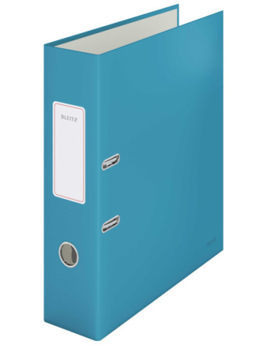 LZ10610061-5,Biblioraft plastifiat 8cm 180grade albastru celest cosy Leitz - Set 5