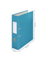 LZ10610061-5,Biblioraft plastifiat 8cm 180grade albastru celest cosy Leitz - Set 5