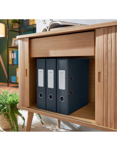 LZ10610089-5,Biblioraft plastifiat 8cm 180grade gri antracit cosy Leitz - Set 5