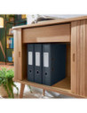LZ10610089-5,Biblioraft plastifiat 8cm 180grade gri antracit cosy Leitz - Set 5