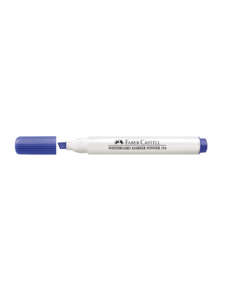 FC355451-12,Marker whiteboard varf tesit albastru winner 152 Faber-castell - Set 12