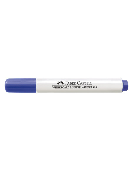 FC355451-12,Marker whiteboard varf tesit albastru winner 152 Faber-castell - Set 12