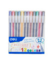 DLEG119-12C,Pix cu gel 0.5mm set 12 culori Deli