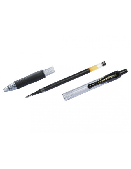 PBLG27B-12,Pix cu gel cu mecanism 0.7mm g2 negru Pilot - Set 12
