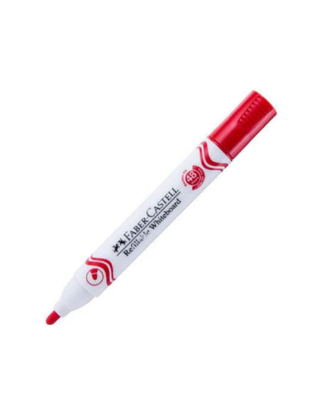 FC254021-12,Marker whiteboard rosu w20 Faber-castell - Set 12